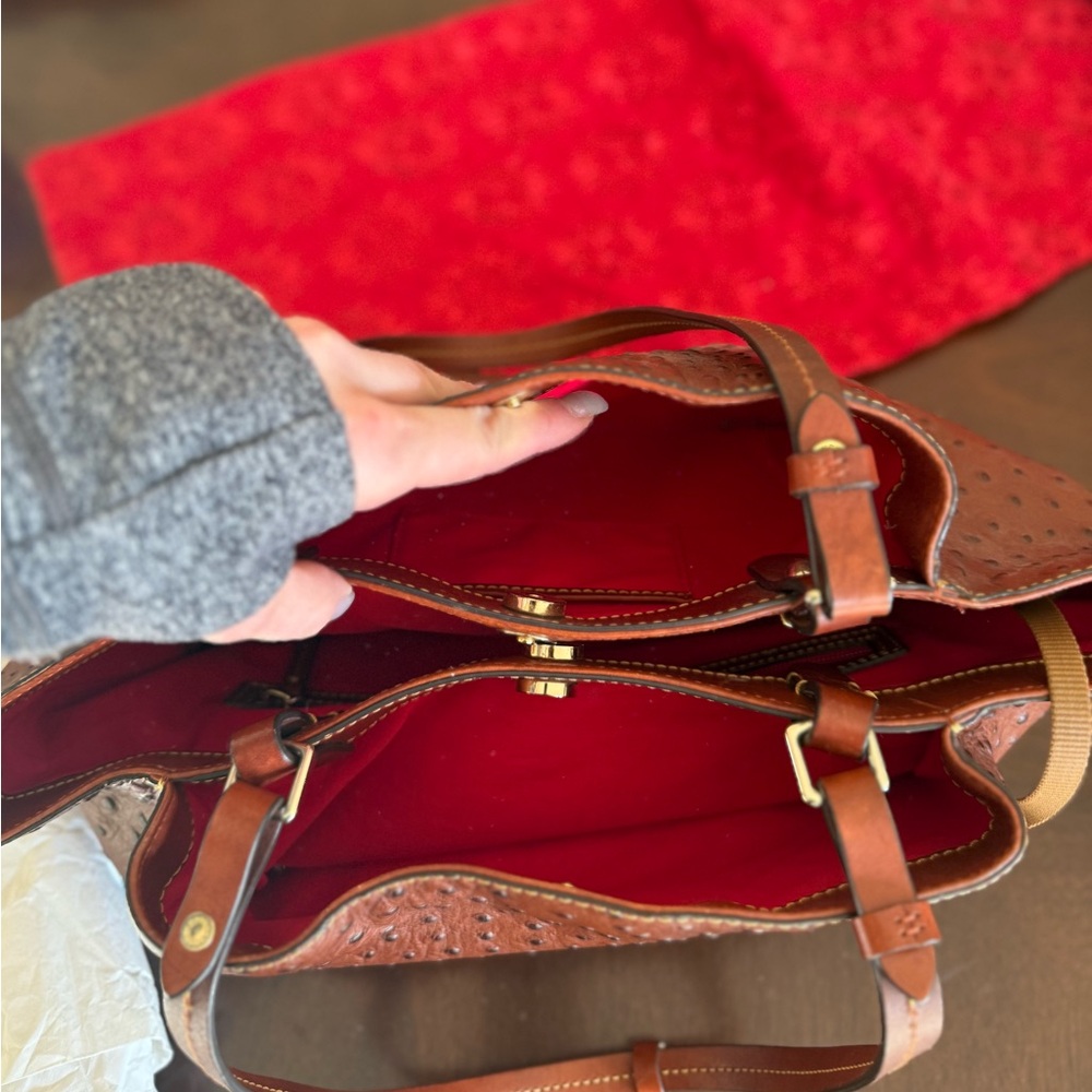 Dooney & Bourke Ostrich Leather Bag - Picture 7 of 9